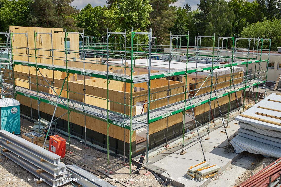 15.06.2023 - Neubau des Kindergartens und Hort für Kinder in der Quiddestraße in Neuperlach